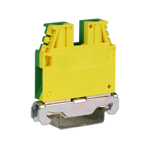 Clemă de împământare TEC.6, galben/verde