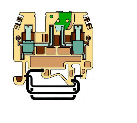 Clemă deconectabilă, albastru, tip MPS.4/0,2-6 mm²