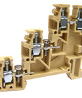 Clemă triplu etajată, bej, tip TLS.2, 0,2-4 mm²