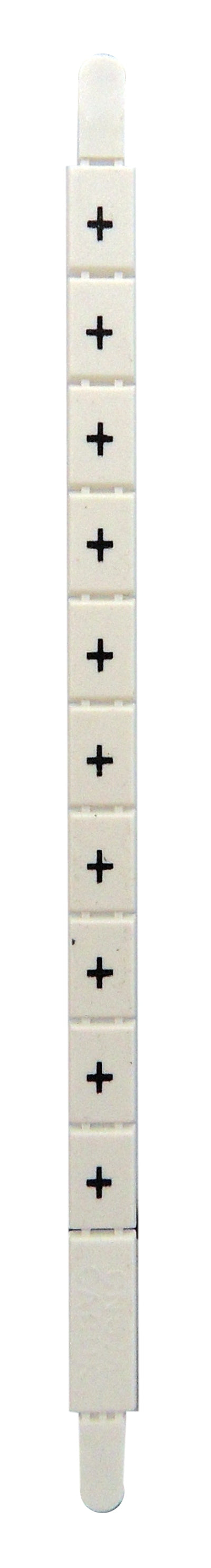 Etichete pentru cleme şir "+" (100x)