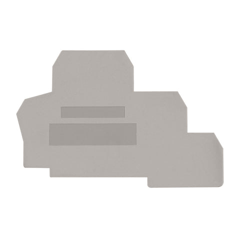 Element terminal pentru cleme tip PUK 2T, gri
