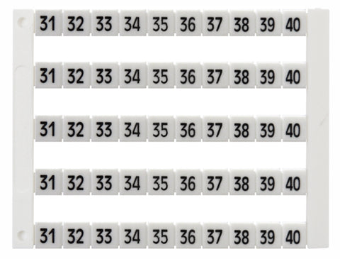 Etichete inscripţ. oriz. DEKAFIX DY5 31-40 (50 etichete)