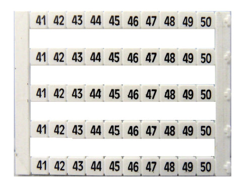 Etichete inscripţ. oriz. DEKAFIX DY5 41-50 (50 etichete)