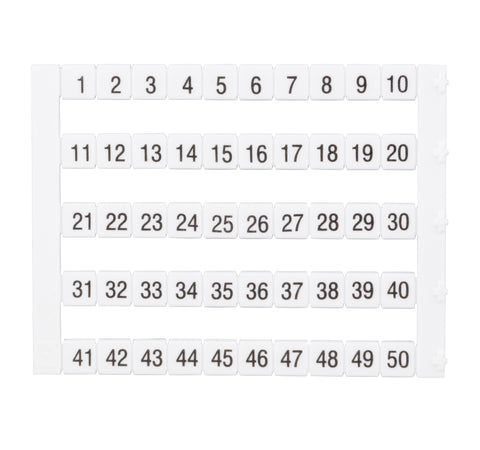 Etichete inscripţ. oriz. DEKAFIX DY5 1-50 (50 etichete)