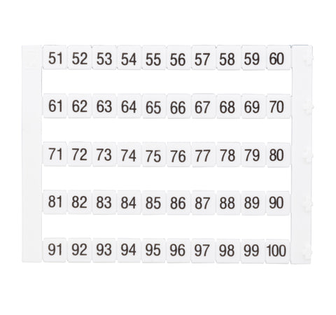 Etichete inscripţ. oriz. DEKAFIX DY5 51-100 (50 etichete)