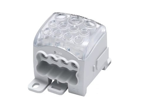 Main branch terminal, 1-pole, 270A, 1x95 + 2x35 +  8x25mm²