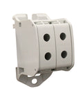Clemă dublă Al-Cu,1 p. gri, 50mmp / 35mmp cu pin