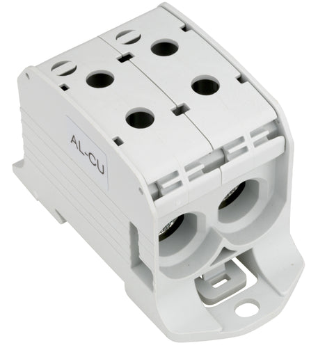 Clemă dublă Al-Cu,1 p. gri, 95mmp / 70mmp cu pin