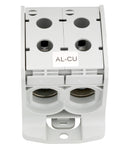 Clemă dublă Al-Cu,1 p. gri, 185mmp / 150mmp cu pin