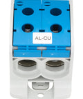 Clemă dublă Al-Cu,1 p. albastru, 185mmp / 150mmp cu pin