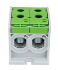 Clemă dublă Al-Cu,1 p. verde, 185mmp / 150mmp cu pin