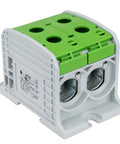 Clemă dublă Al-Cu,1 p. verde, 185mmp / 150mmp cu pin