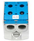 Clemă dublă (2*1p) Al-Cu, albastru, 300mmp / 240mmp cu pin