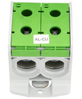 Clemă dublă (2*1p) Al-Cu, verde, 300mmp / 240mmp cu pin