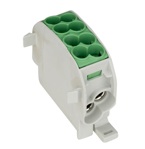 Clemă de derivaţie Cu-Al, 25mmp, 1p. izolată-galben/verde