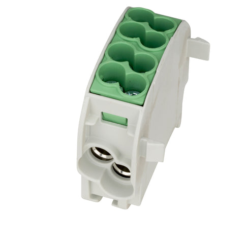 Clemă de derivaţie Cu-Al, 25mmp, 1p. izolată-galben/verde