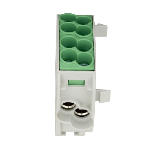 Clemă de derivaţie Cu-Al, 25mmp, 1p. izolată-galben/verde