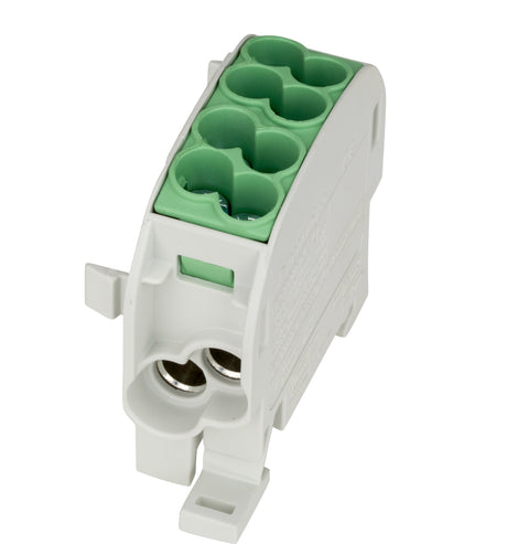 Clemă de derivaţie Cu-Al, 25mmp, 1p. izolată-galben/verde