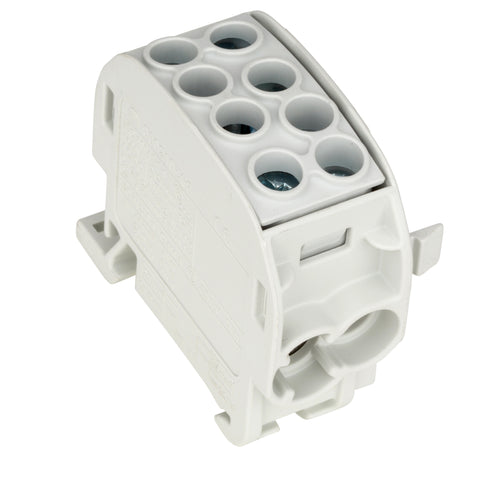 Clemă de derivaţie Cu-Al, 35mmp, 1p. izolată-gri