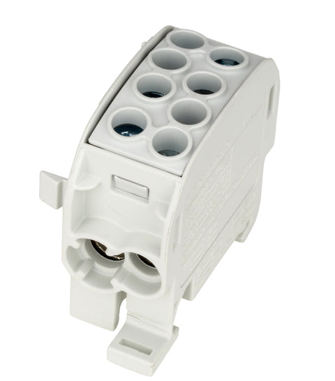 Clemă de derivaţie Cu-Al, 35mmp, 1p. izolată-gri