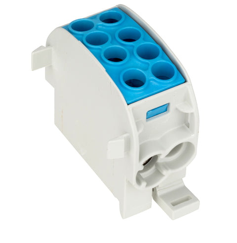 Clemă de derivaţie Cu-Al, 35mmp, 1p. izolată-albastră