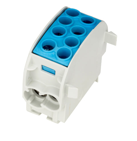 Clemă de derivaţie Cu-Al, 35mmp, 1p. izolată-albastră