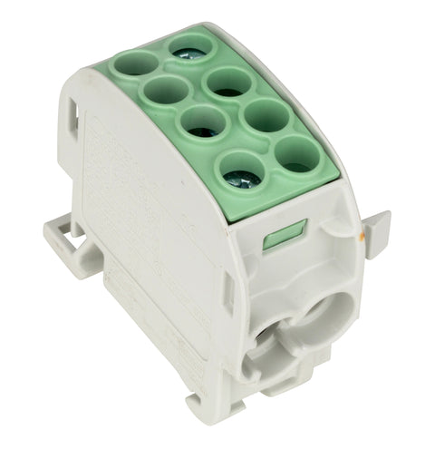 Clemă de derivaţie Cu-Al, 35mmp, 1p. izolată-galben/verde