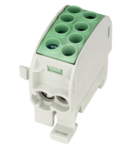 Clemă de derivaţie Cu-Al, 35mmp, 1p. izolată-galben/verde
