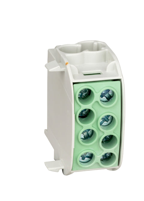 Clemă de derivaţie Cu-Al, 35mmp, 1p. izolată-galben/verde
