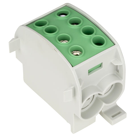 Clemă de derivaţie Cu-Al, 70mmp, 1p. izolată-galben/verde