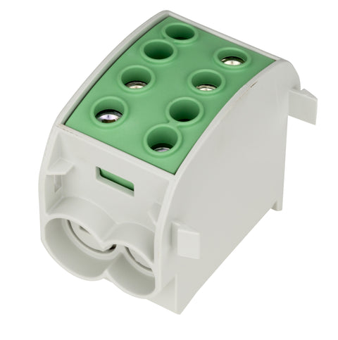 Clemă de derivaţie Cu-Al, 70mmp, 1p. izolată-galben/verde