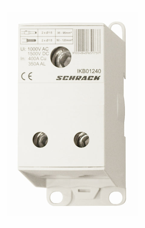 Clemă de deriv. 1 pol 400 A, 1x240 mm² / 2x120 mm²