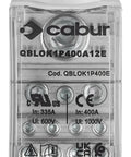 Clemă 1 pol 400A, 1x185 mm²/2x35 mm²+5x16 mm²+4x10 mm²