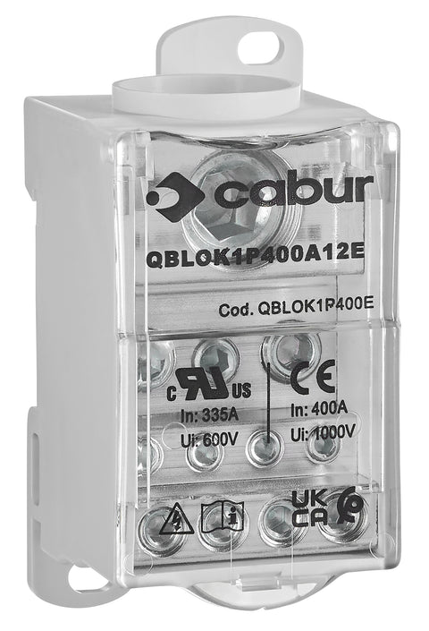 Clemă 1 pol 400A, 1x185 mm²/2x35 mm²+5x16 mm²+4x10 mm²