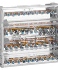 Distribuitor 4 poli 125 A, per pol: 2x35 mm² / 2x25+7x6mm²