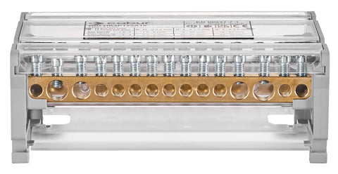 Distribuitor 4 poli 125 A, per pol: 2x35 mm² / 2x25+11x6mm²