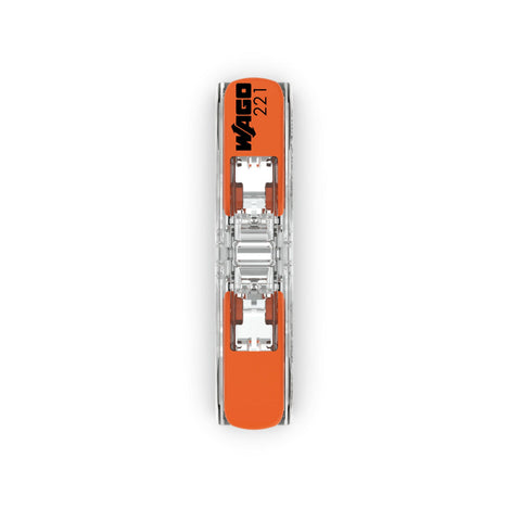 Inline splicing connector with lever, max. 4mm², 2-conductor