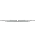 Mounting carrier with strain relief, 2-way, screw mounting