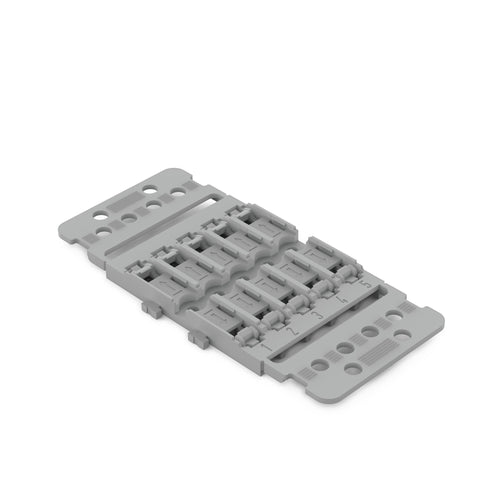 Mounting carrier with strain relief, 5-way, screw mounting