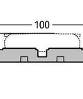 Mounting carrier with strain relief, 5-way, screw mounting
