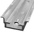 Aluminium H/C rail for 40mm Wiring Ducts 2 Unit-Wide