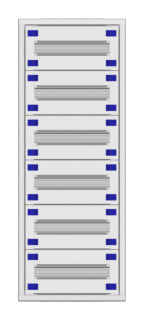 Cadru montaj compl. 1-18UV, 6 şine, plastr.plastic