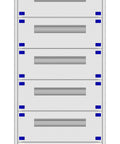 Distribution board insert KVN 60mm, 2-42K, 11-rows