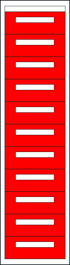 Distribution board insert KVN 60mm, 2-45K, 11-rows