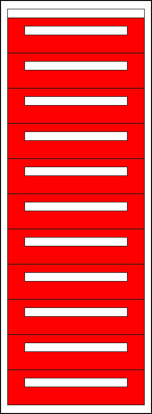 Distribution board insert KVN 60mm, 3-45K, 11-rows