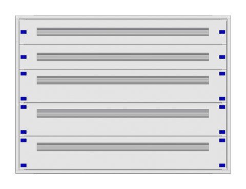 Distribution board insert KVN 60mm, 5-18K, 5-rows