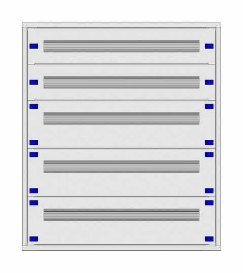 Distribution board insert KVN 40mm, 3-18K, 5-rows