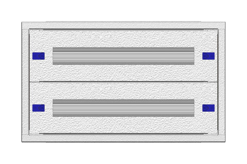 Tablou distrib. îng 2U-7UV, 2rand, 42UH, H410L590A250mm