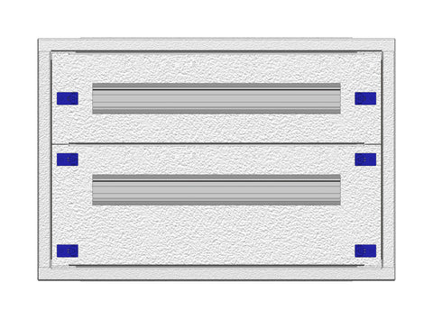 Dulap complet, aplicat 2A-7UV, H:410 W:590 D:180mm