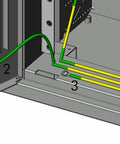 Grounding Kit, Washers enclosed, 5 Cables signed with "1-3"
